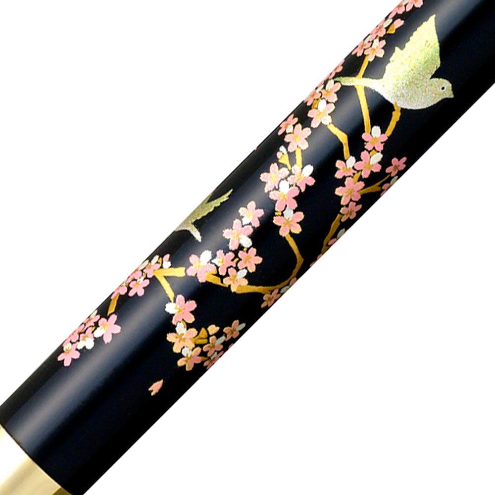 ダブルアクション 近代蒔絵 サクラ二メジロ